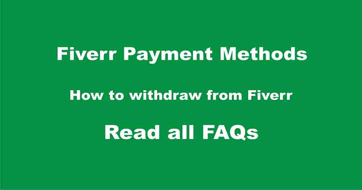 Fiverr Payment method