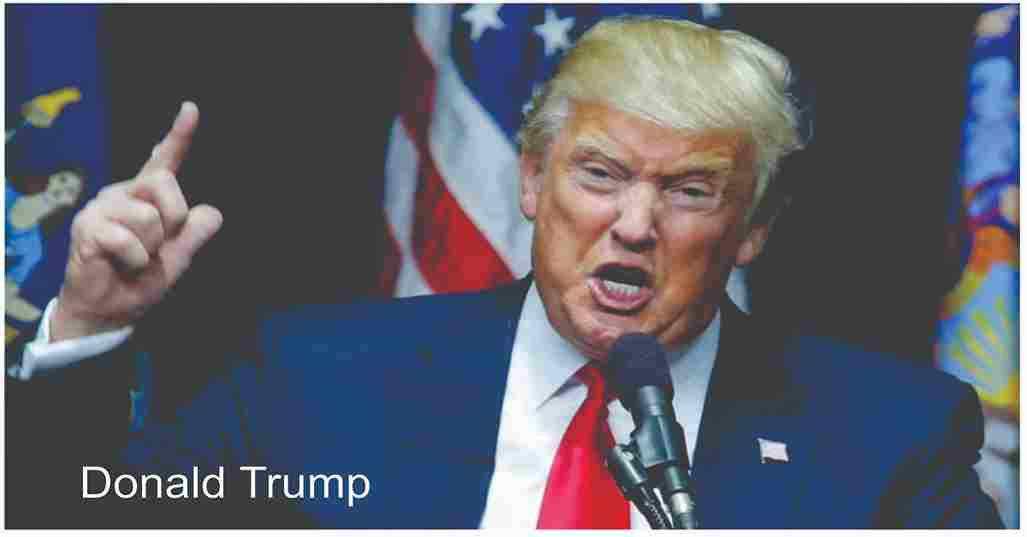 Former US president Donald Trump