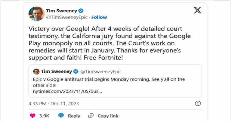 Epic vs Google