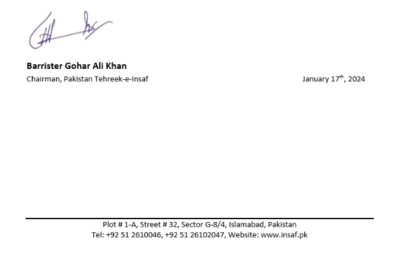 PTI chairman