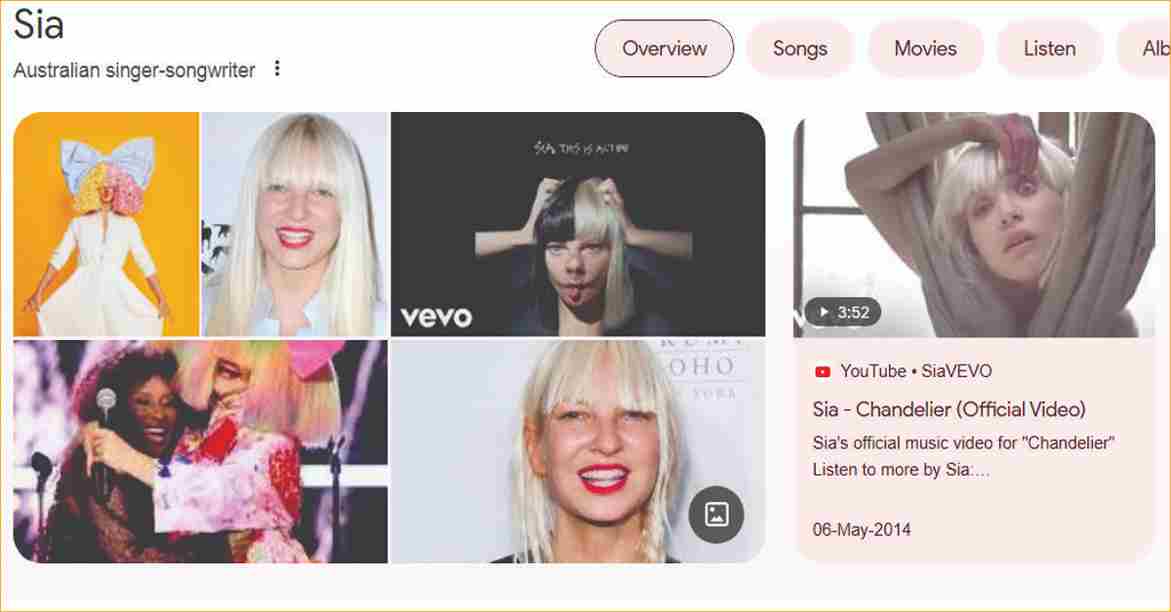 Australian Singer Sia