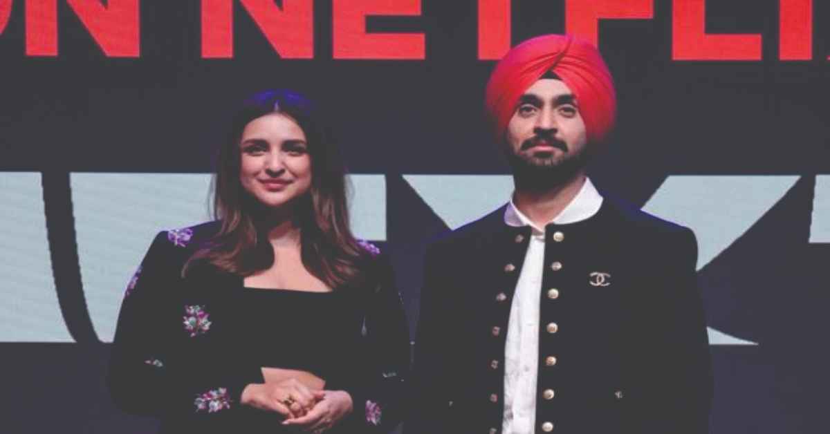Indian Actress Parinati Chopra with Diljit Dosanjh