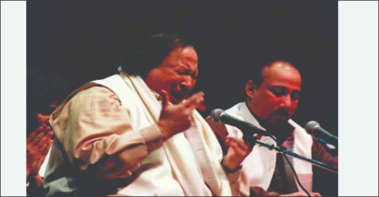 Pakistani singer Nusrat Fateh Ali Khan