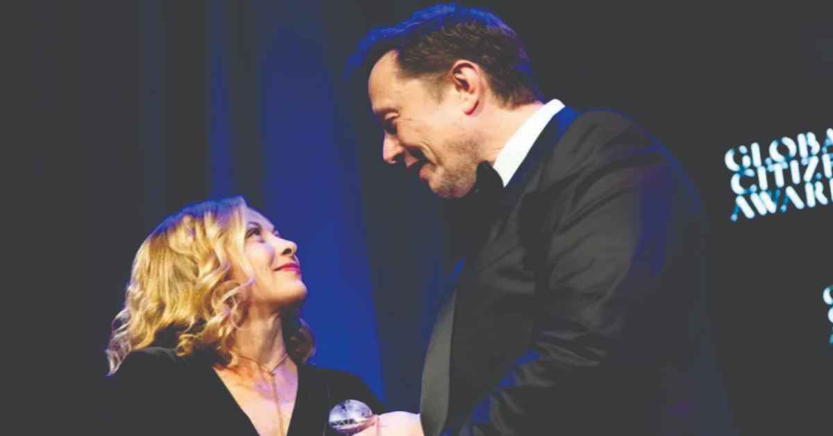 Elon Musk with Italian PM Giorgia Meloni