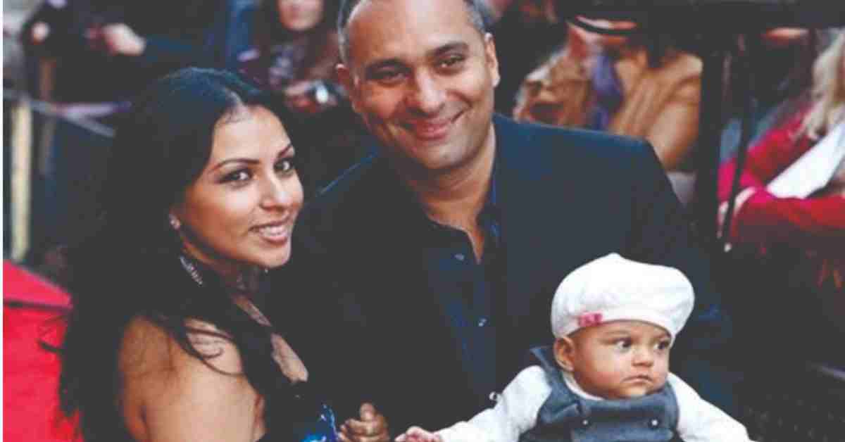 Russell Peters with his ex-wife Monica
